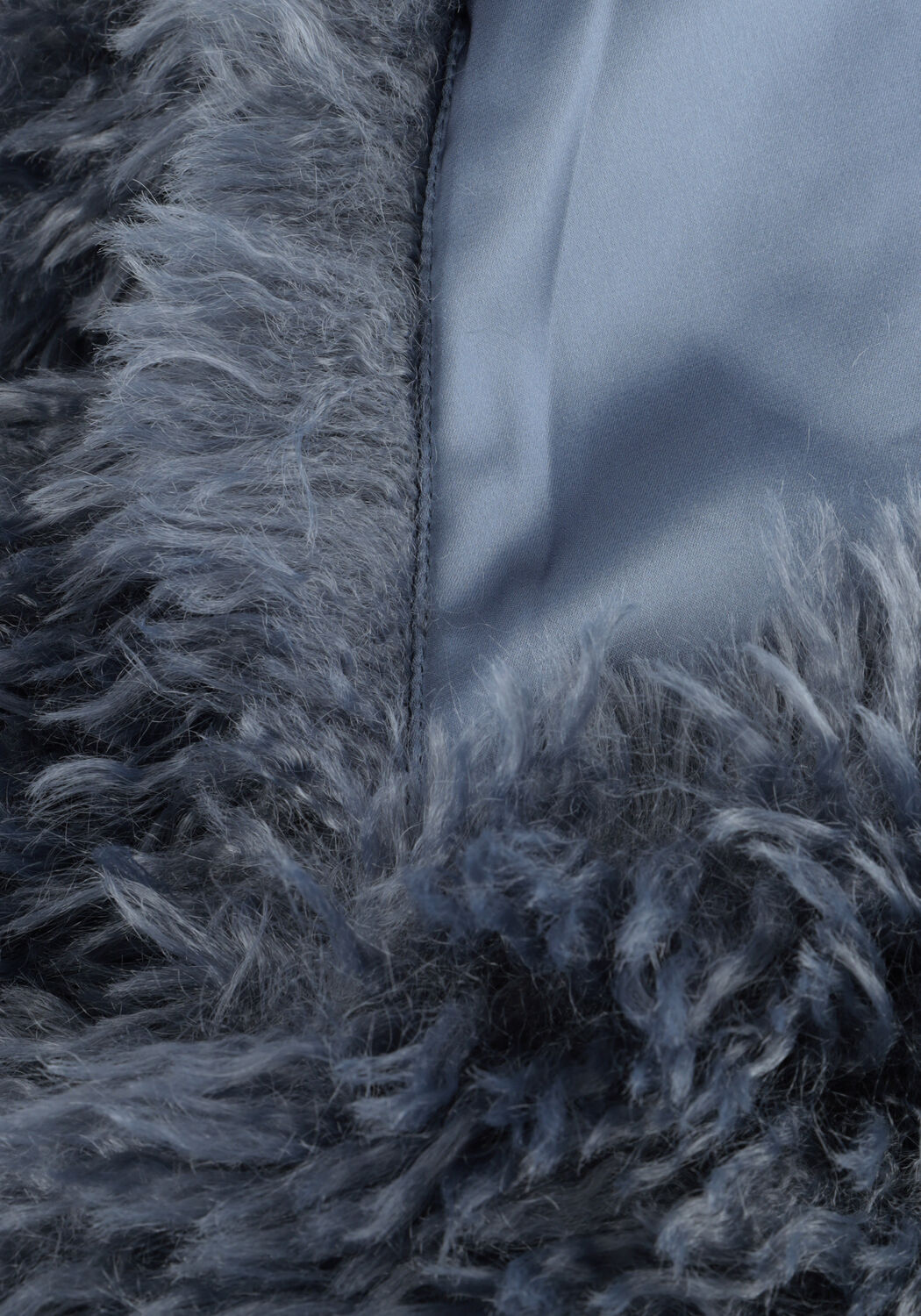 Dunkelgrau JANSEN AMSTERDAM Gilet DALI GILET FF 276 FAKE FUR - large