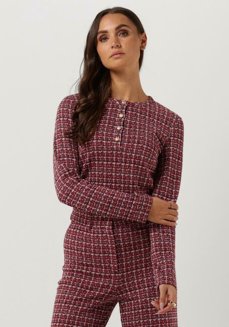 Rote VANILIA  TARTAN TWEED LONGSLEEVE - large