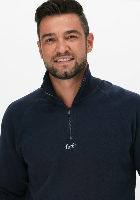 Dunkelblau FORÉT Sweatshirt CREEK HALF ZIP - large