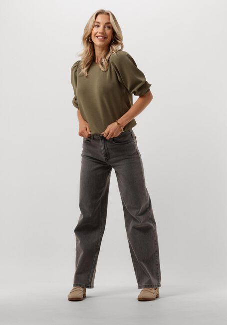 Grüne SELECTED WOMEN Top SLFTENNY 3/4 SWEAT TOP - large