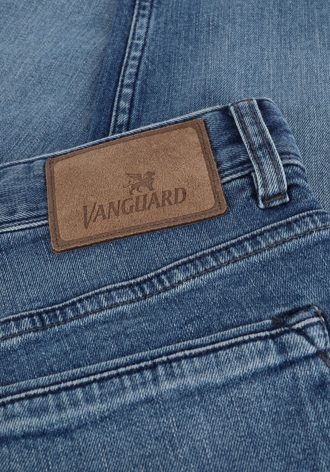 Blaue VANGUARD Slim fit jeans V7 RIDER LIGHT BLUE DENIM - large