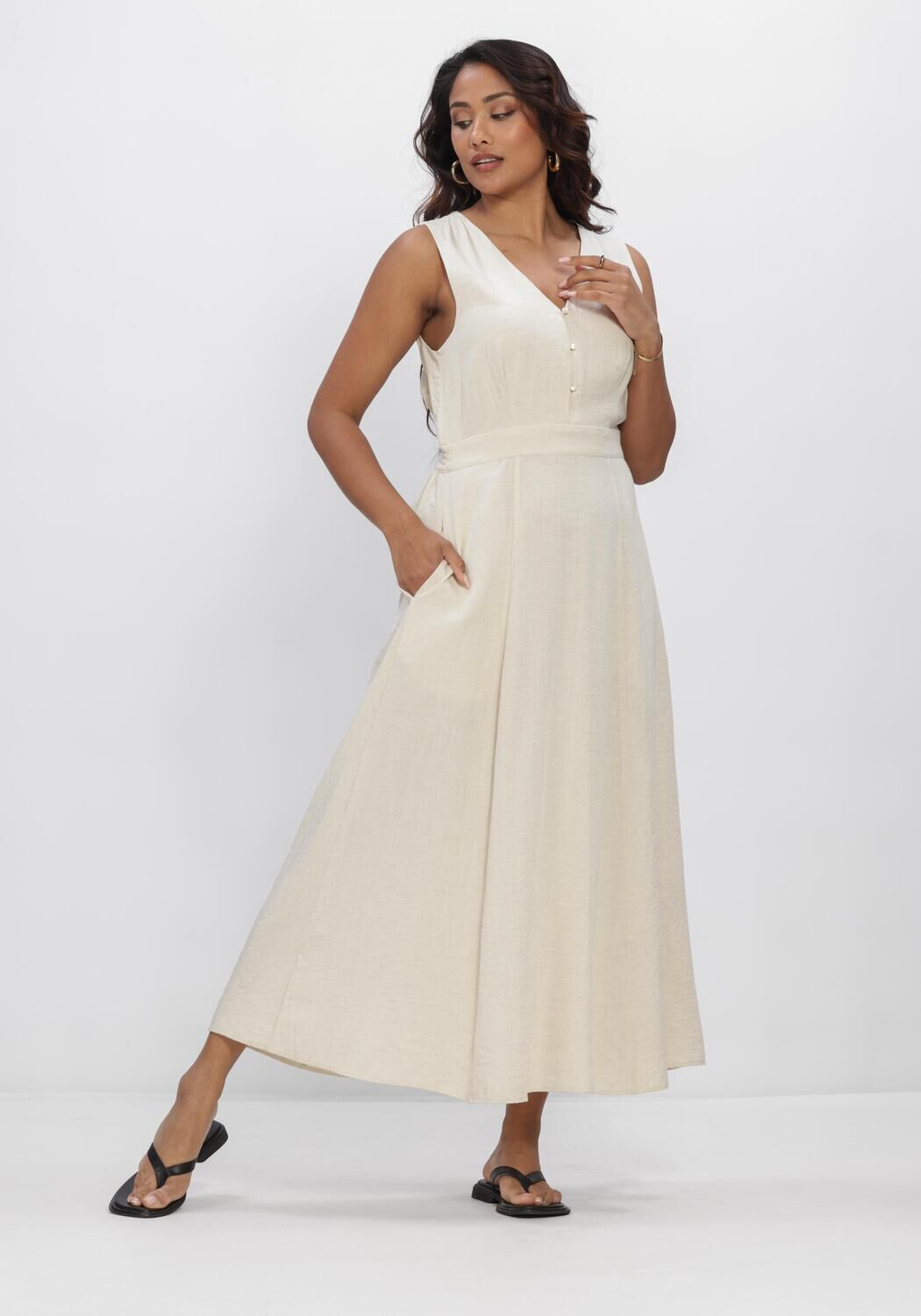 Khaki MSCH COPENHAGEN Kleider MSCHDARIA SL V DRESS - large