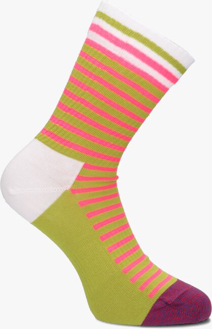 Grüne HAPPY SOCKS Socken NEON STRIPE THIN CREW - large