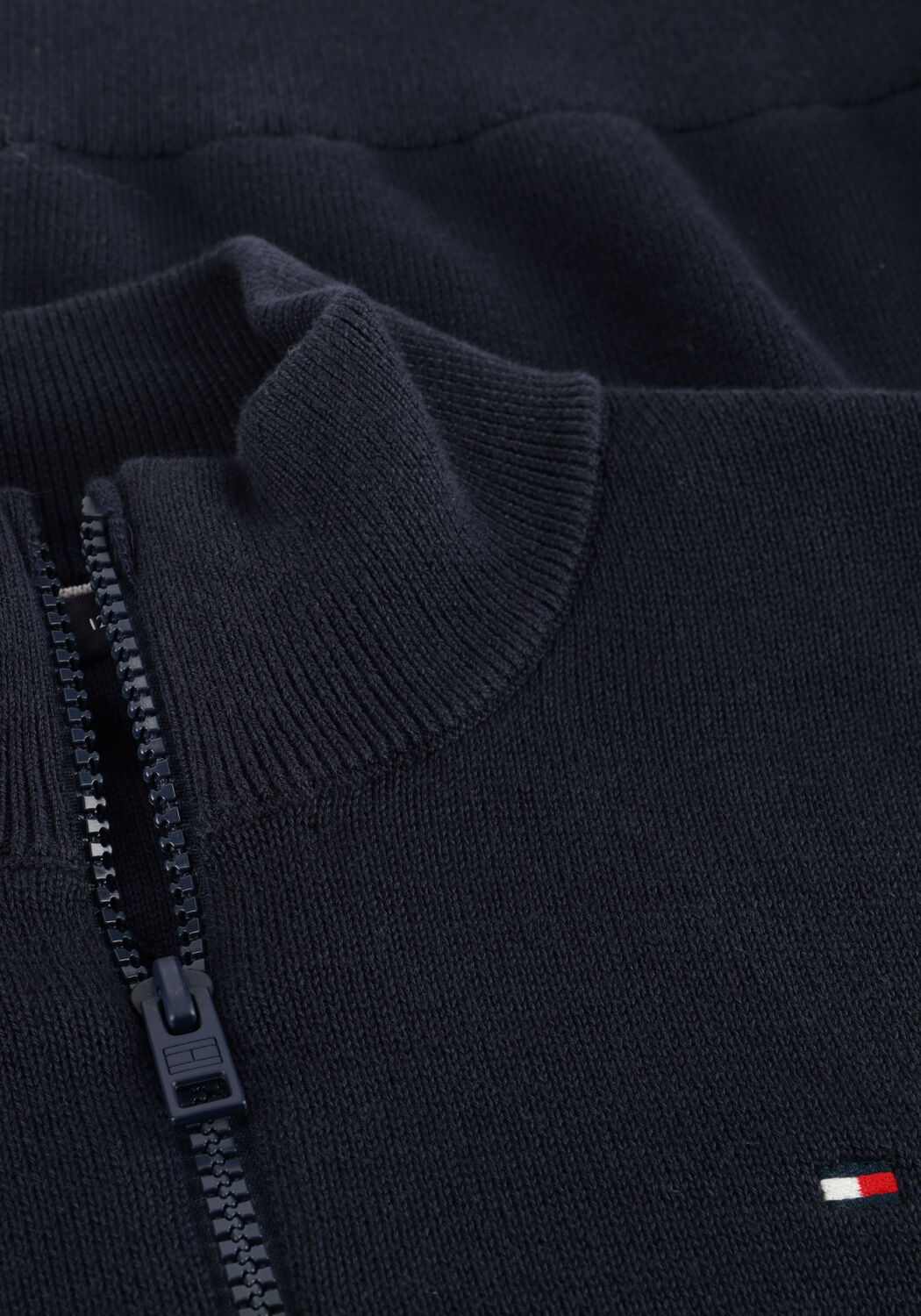 Dunkelblau TOMMY HILFIGER Pullover HALF ZIP SWEATER - large
