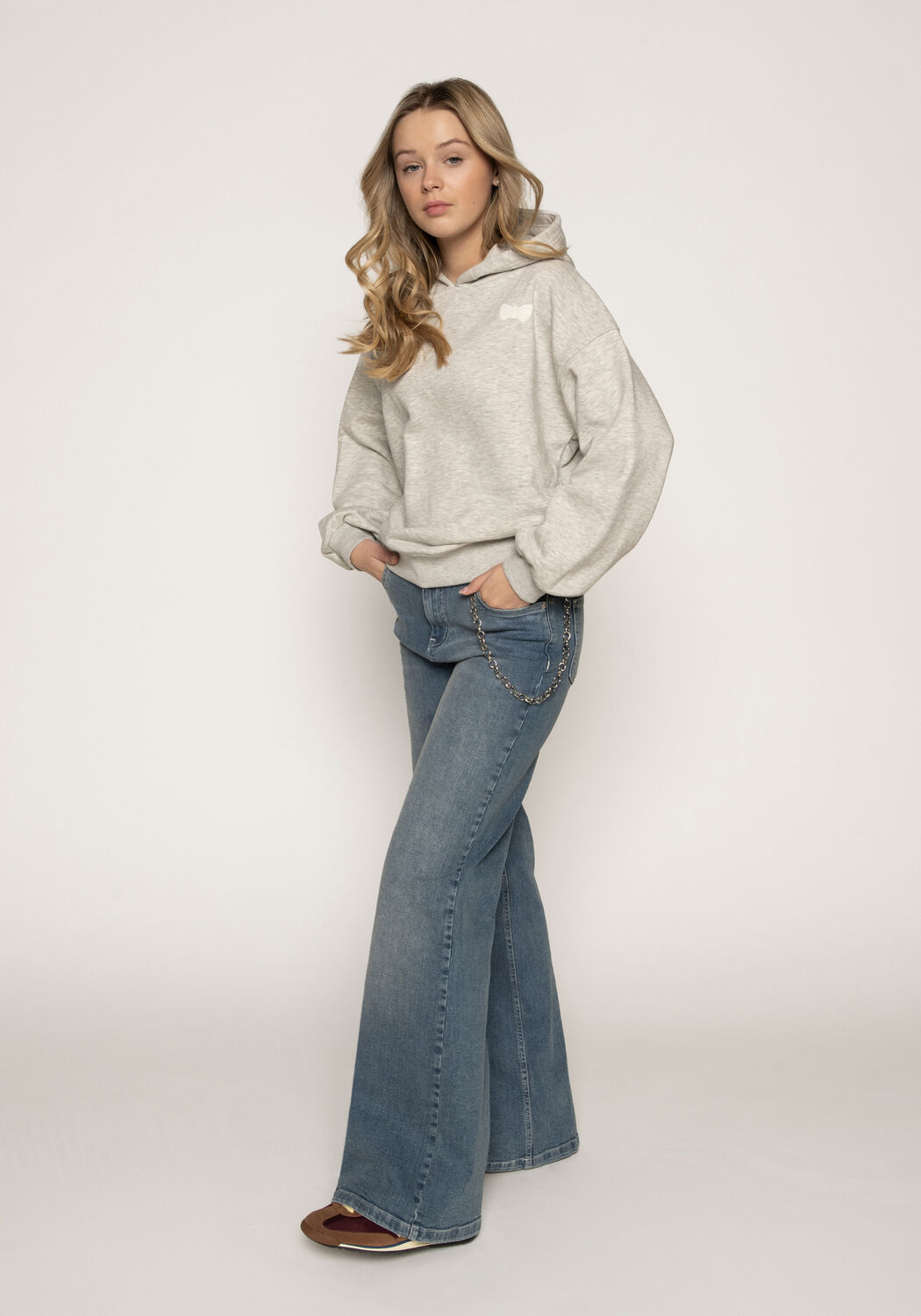 Hellgrau FRANKIE & LIBERTY Pullover RENSKE SWEATSHIRT - large