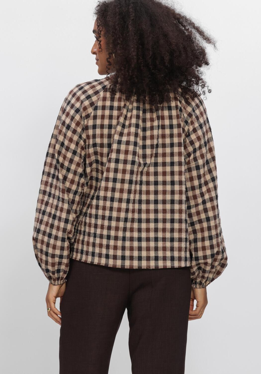 Braune AIMEE THE LABEL Blusen PEERW6 BLOUSE - large