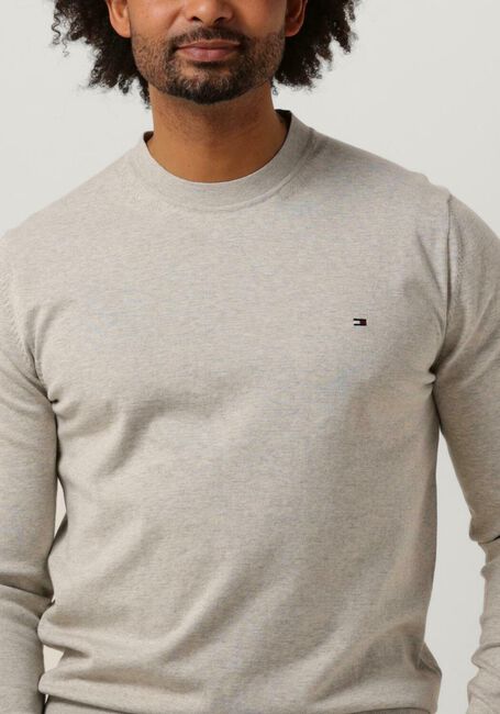 Beige TOMMY HILFIGER Pullover MOULINE GS STRIPED CREW NECK - large