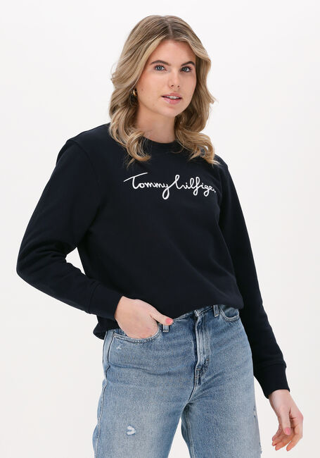 Dunkelblau TOMMY HILFIGER Pullover REGULAR GRAPHIC C-NK SWEATSHIRT - large