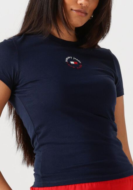 Dunkelblau TOMMY JEANS T-shirt TJW SLIM ESSENTIAL LOGO 2 TEE - large