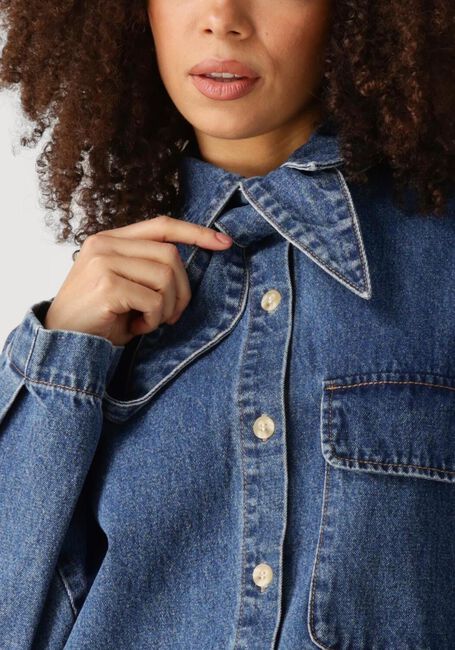 Blaue EDITED Blusen OVERSIZE ANISHA OVERSHIRT - large