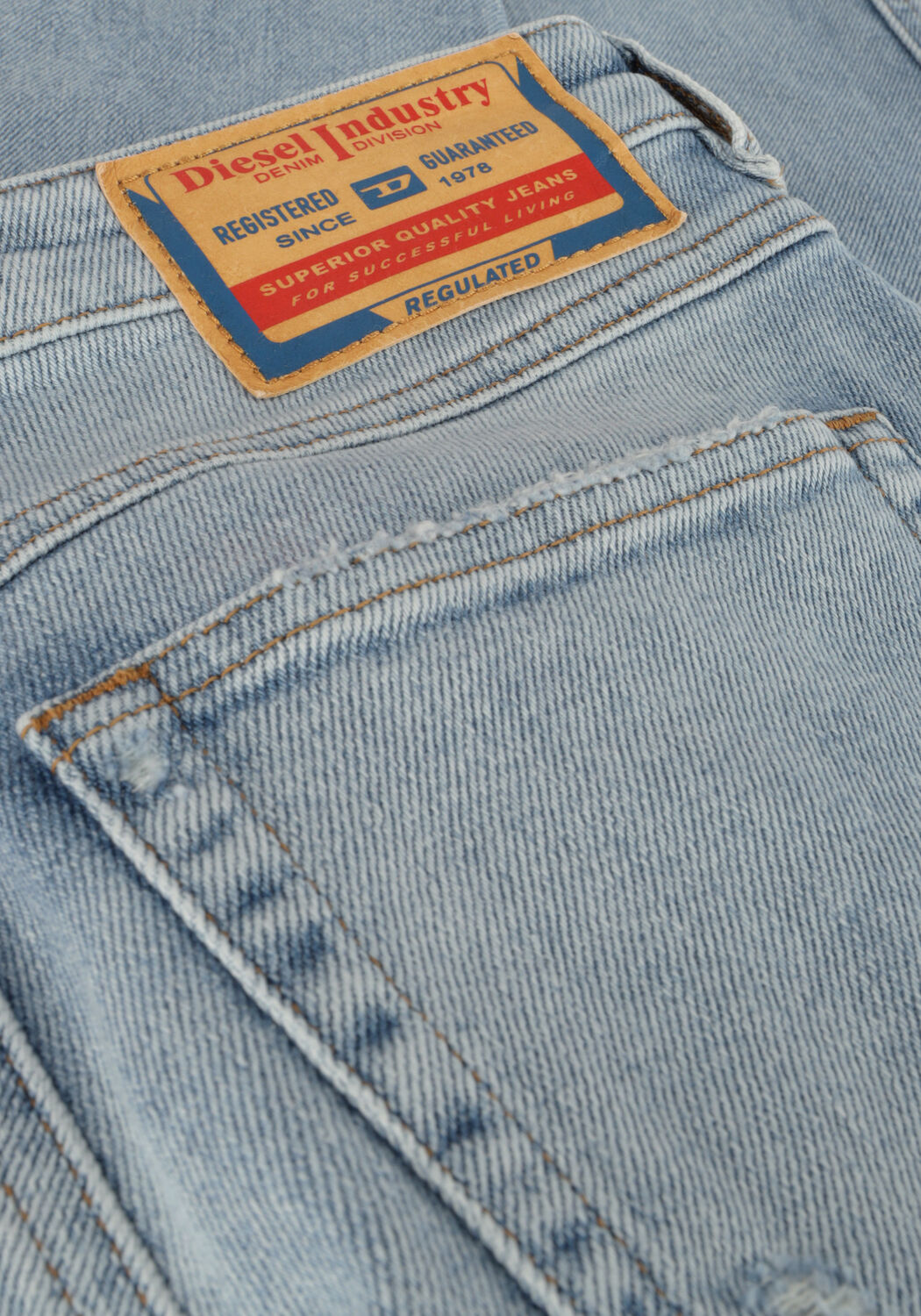 Hellblau DIESEL Slim fit jeans 2015 BABHILA - large