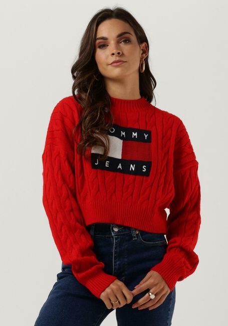 Rote TOMMY JEANS Pullover SWEATERS 01 - large