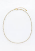 Goldfarbig NOTRE-V Kette NECKLACE STRASS - medium