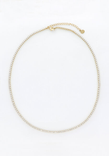 Goldfarbig NOTRE-V Kette NECKLACE STRASS - large