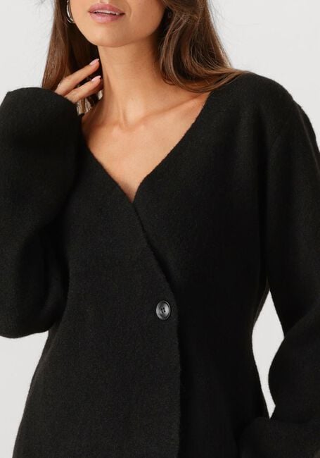 Schwarze NEO NOIR Strickjacke MARIE LOUISE KNIT CARDIGAN - large