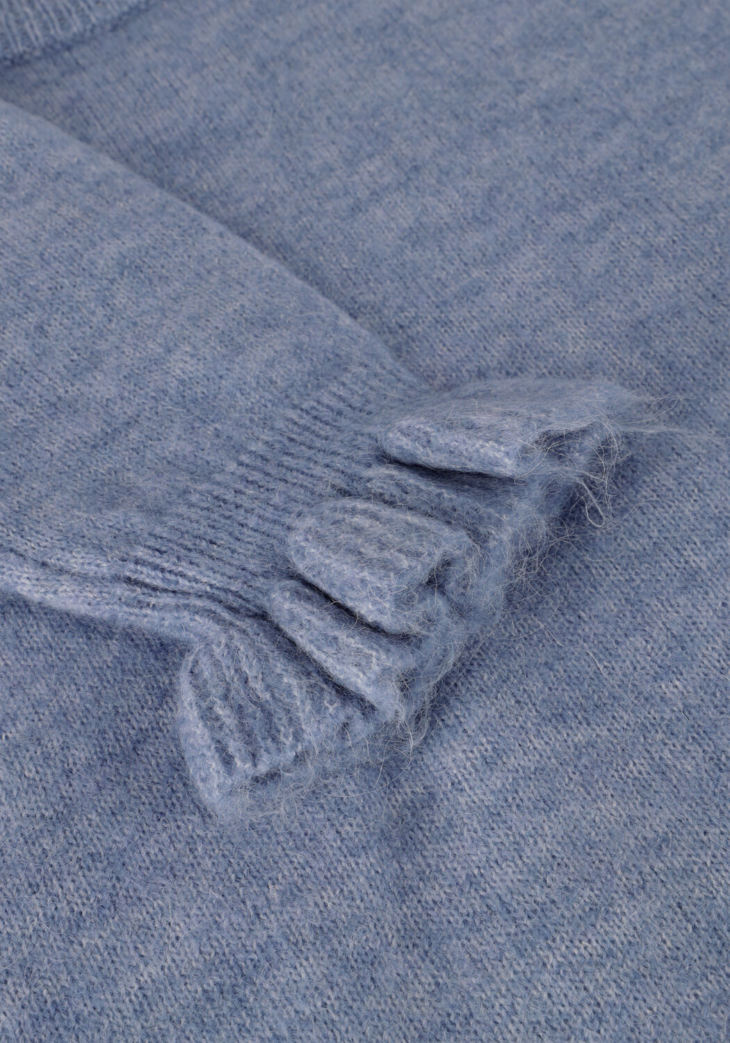 Blaue SELECTED WOMEN Pullover SLFLULU LS KNIT FRILL CUFF O-NECK - large