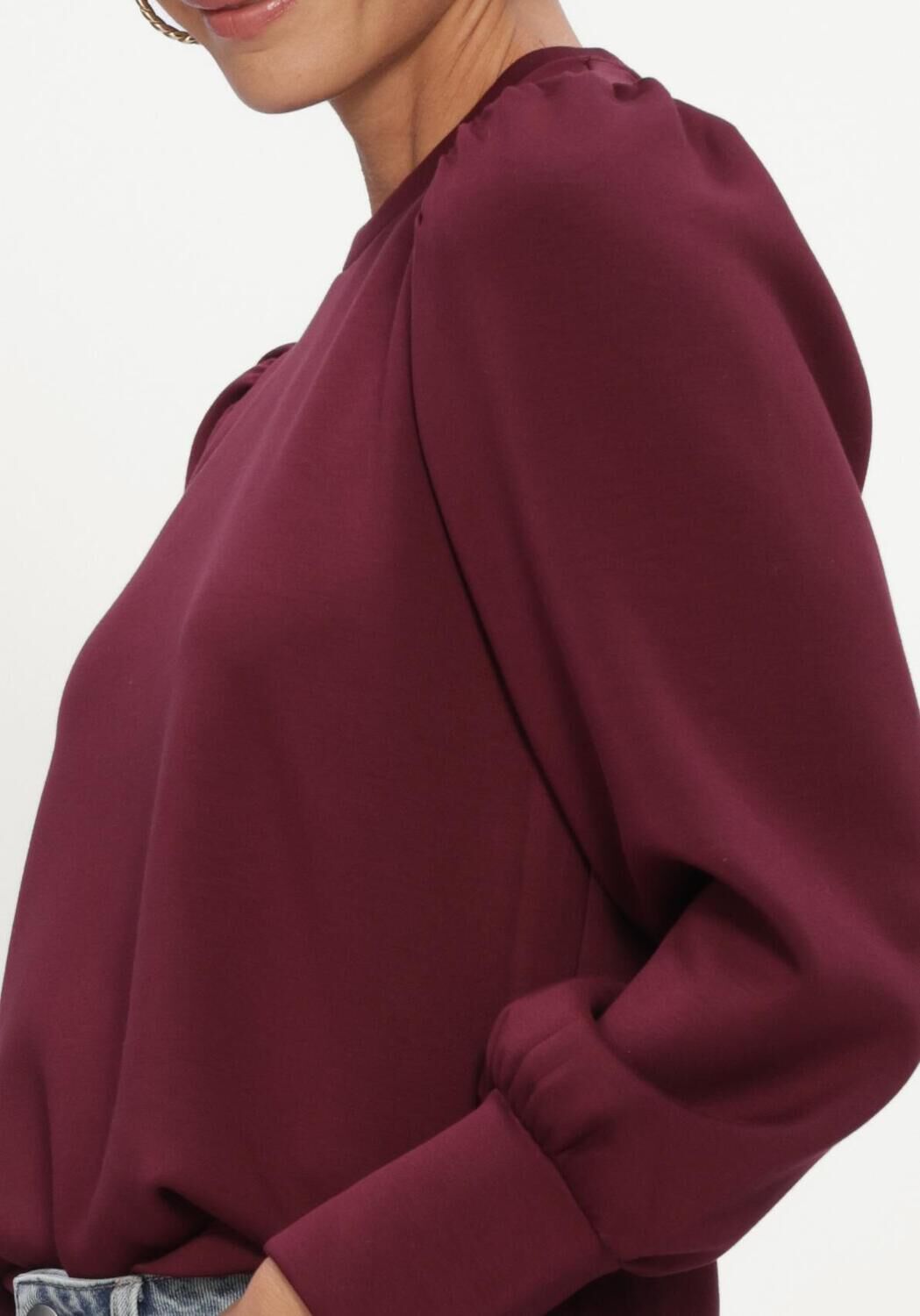 Bordeaux OBJECT Pullover OBJANDREA RE L/S O-NECK TOP - large