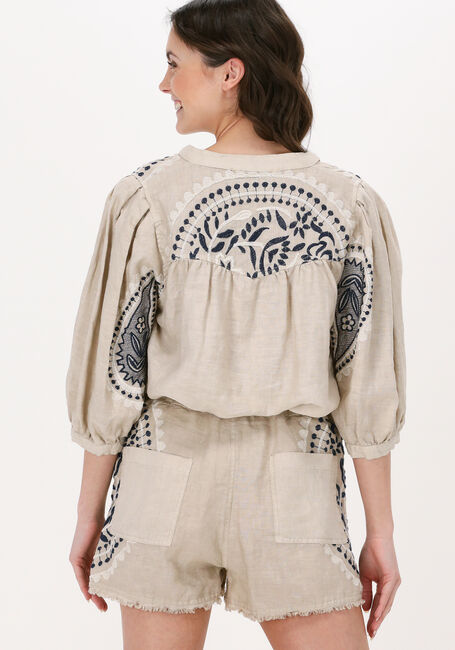 Sand GREEK ARCHAIC KORI Blusen SHORT SLEEVE BLOUSE PAISLEY - large