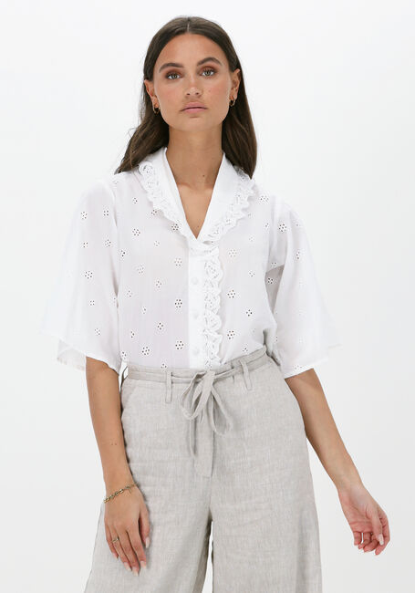 Weiße SELECTED FEMME Bluse SLFBRODY 24 BRODERI - large