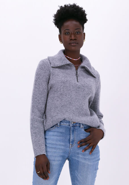 Graue OBJECT Pullover RACHEL LS KNIT PULLOVER - large