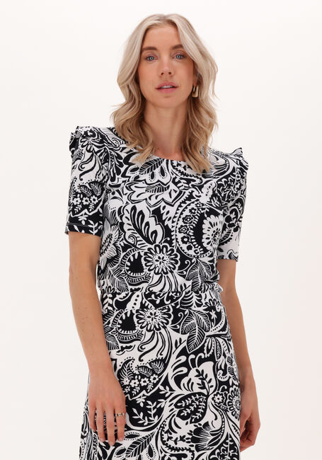 Schwarze JANSEN AMSTERDAM Top TOP WITH RUFFLE - large