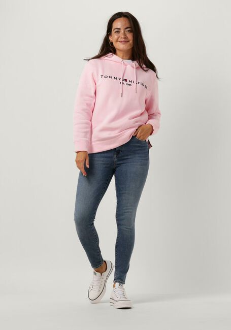 Hell-Pink TOMMY HILFIGER Pullover REGULAR HILFIGER HOODIE - large