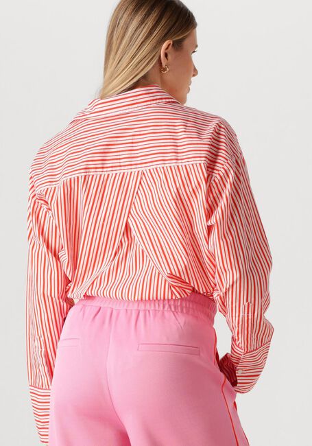 Mehrfarbige/Bunte POM AMSTERDAM Blusen BLOUSE POPLIN STRIPED ORANGE - large