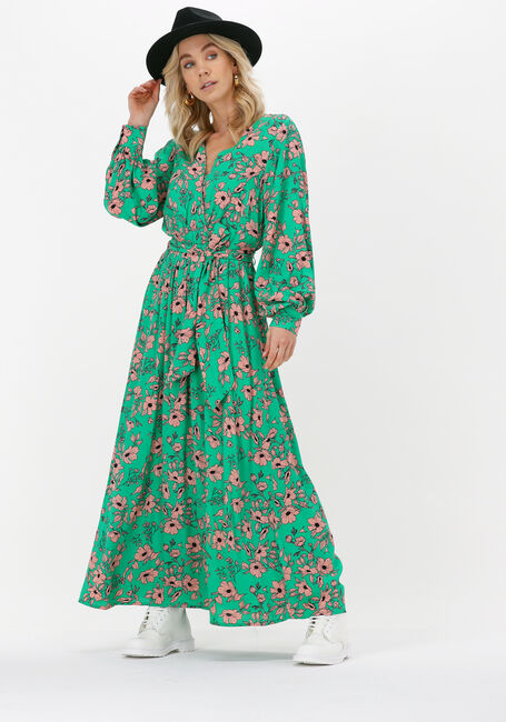 Grüne ALIX THE LABEL Maxikleid NAIVE FLOWER WRAP DRESS - large