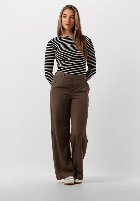 Schwarze SELECTED WOMEN Tops & T-shirts SLFMANJA LS O-NECK STRIPE - large