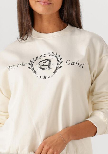 Creme ALIX THE LABEL Sweatshirt LADIES KNITTED COLLAGE SWEATER - large