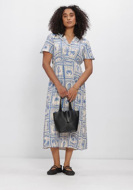 Beige OBJECT Midikleid OBJVIMA S/S MIDI DRESS - large