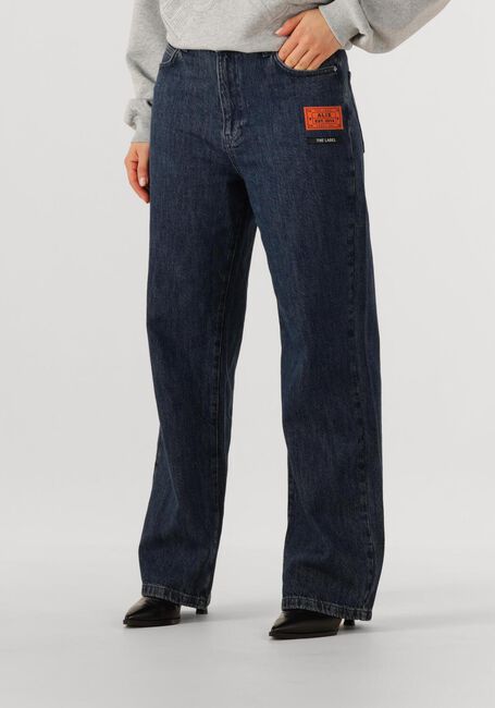 Dunkelblau ALIX THE LABEL Wide jeans LADIES WOVEN INDIGO DENIM PANTS - large