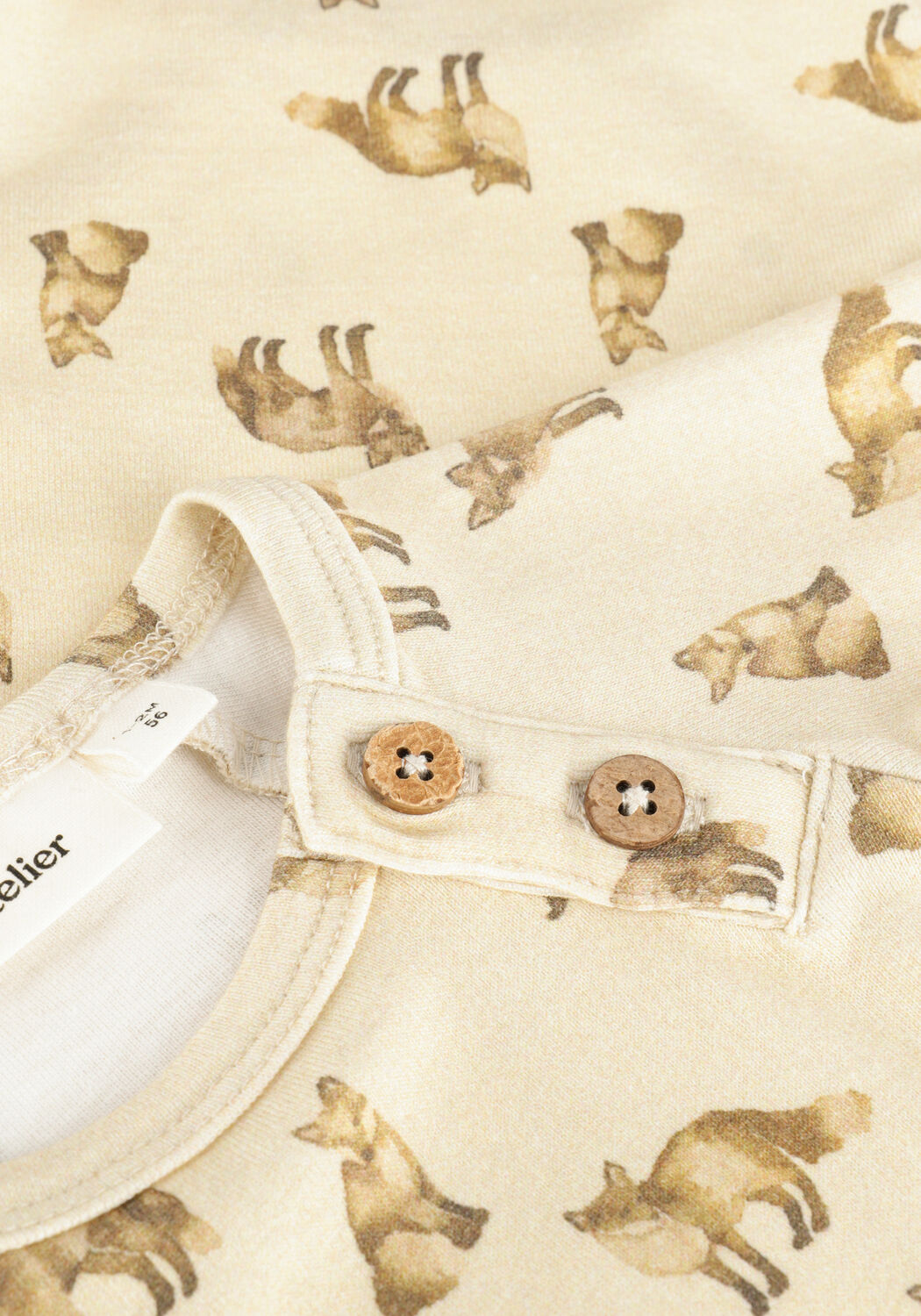 Beige LIL' ATELIER Strampler NBMGEO LS SLIM BODY WII - large