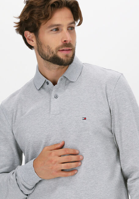 Hellgrau TOMMY HILFIGER Polo-Shirt 1985 SLIM LS POLO - large