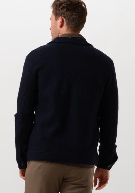 Dunkelblau SELECTED HOMME Overshirt SLHNEALY LS KNIT SHIRT JACKET - large