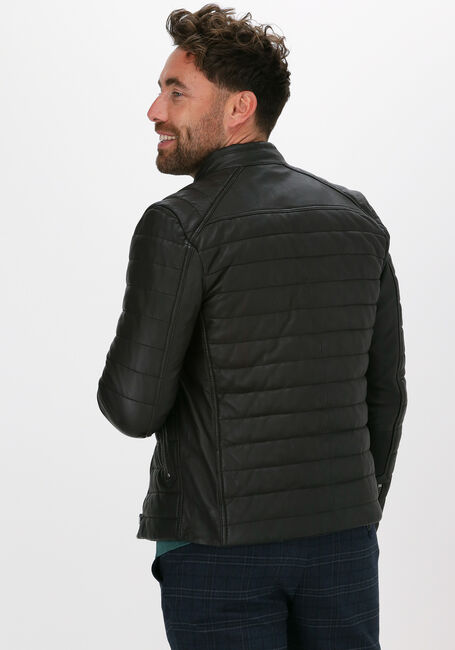Braune GOOSECRAFT Lederjack GC KNIGHT BIKER - large