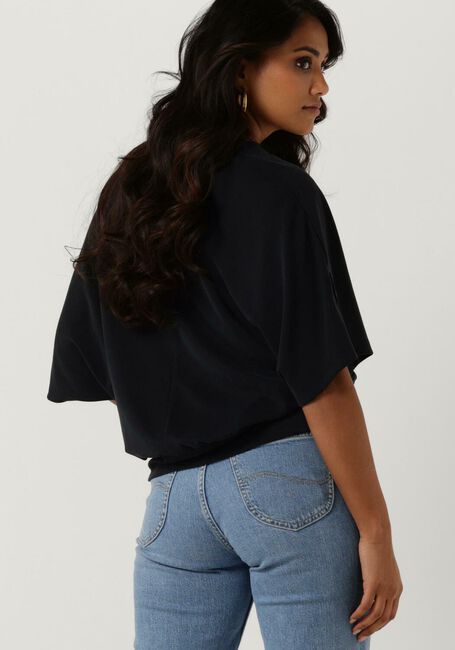 Schwarze SUMMUM Top TOP WASHED MODAL - large