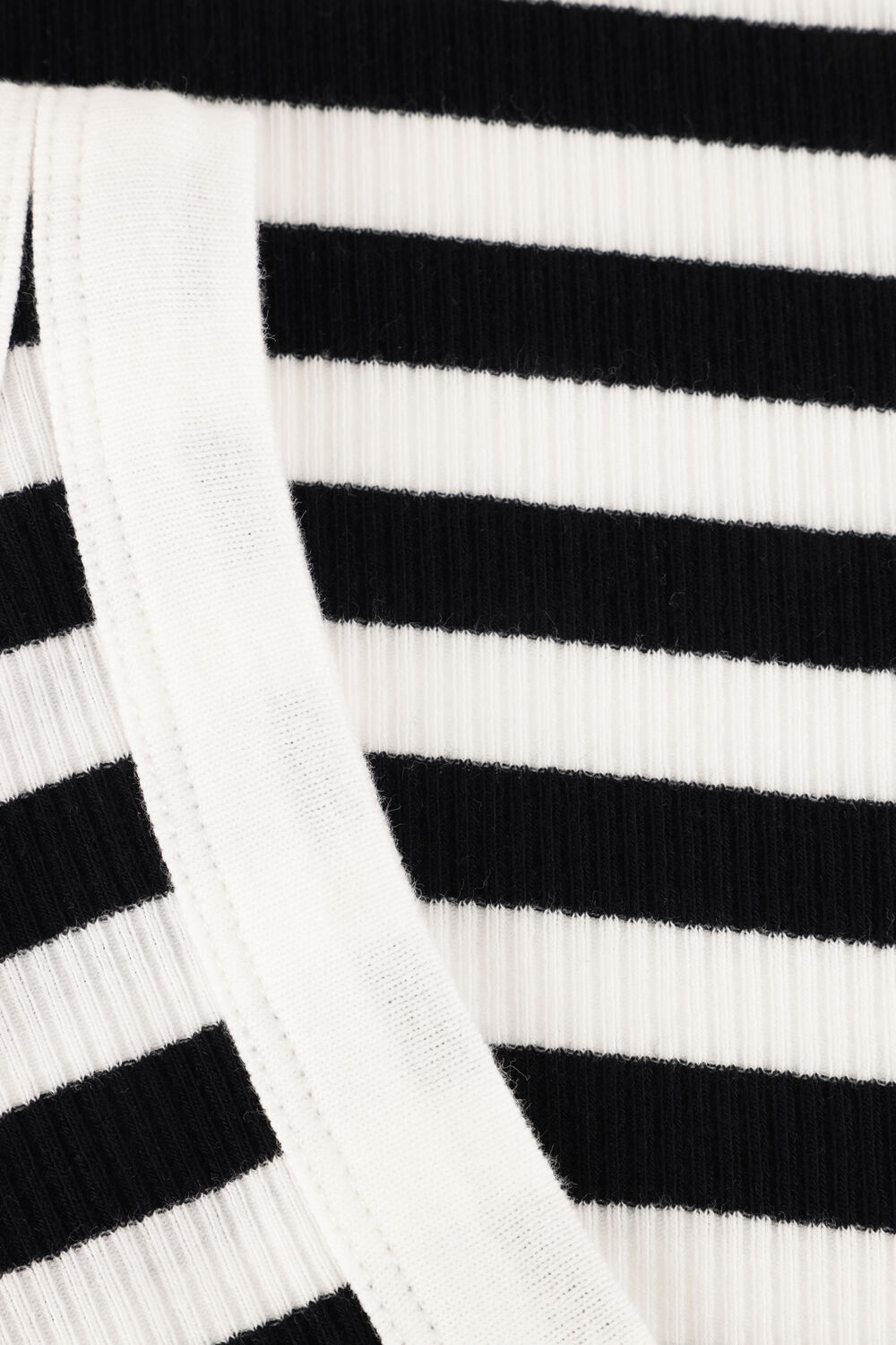 Schwarze PENN & INK Top SINGLET SMALL STRIPE - large