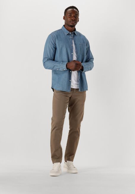Blaue SELECTED HOMME Casual-Oberhemd SLHREGCARLO DENIM LS SHIRT NOOS - large
