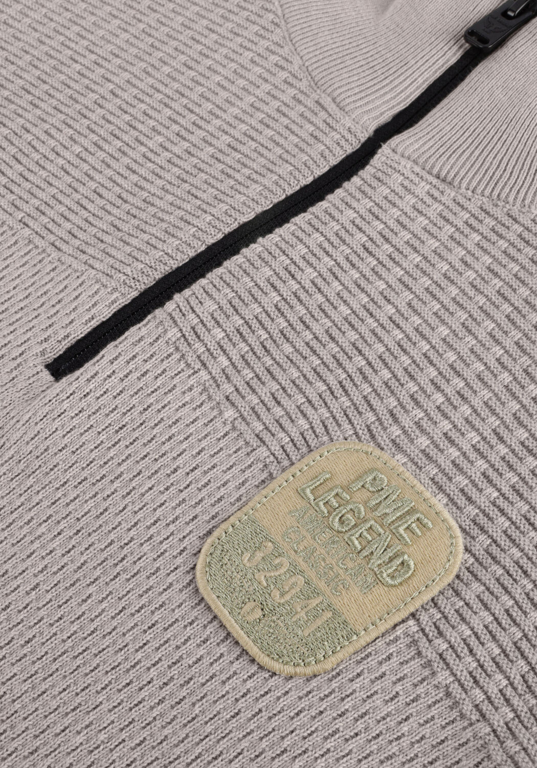 Graue PME LEGEND Pullover HALF ZIP COLLAR COTTON PLATED - large