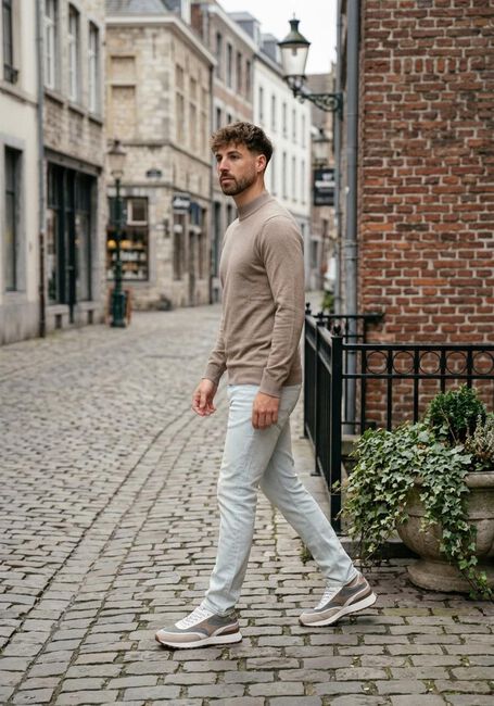 Taupe SAINT STEVE Pullover BEN - large