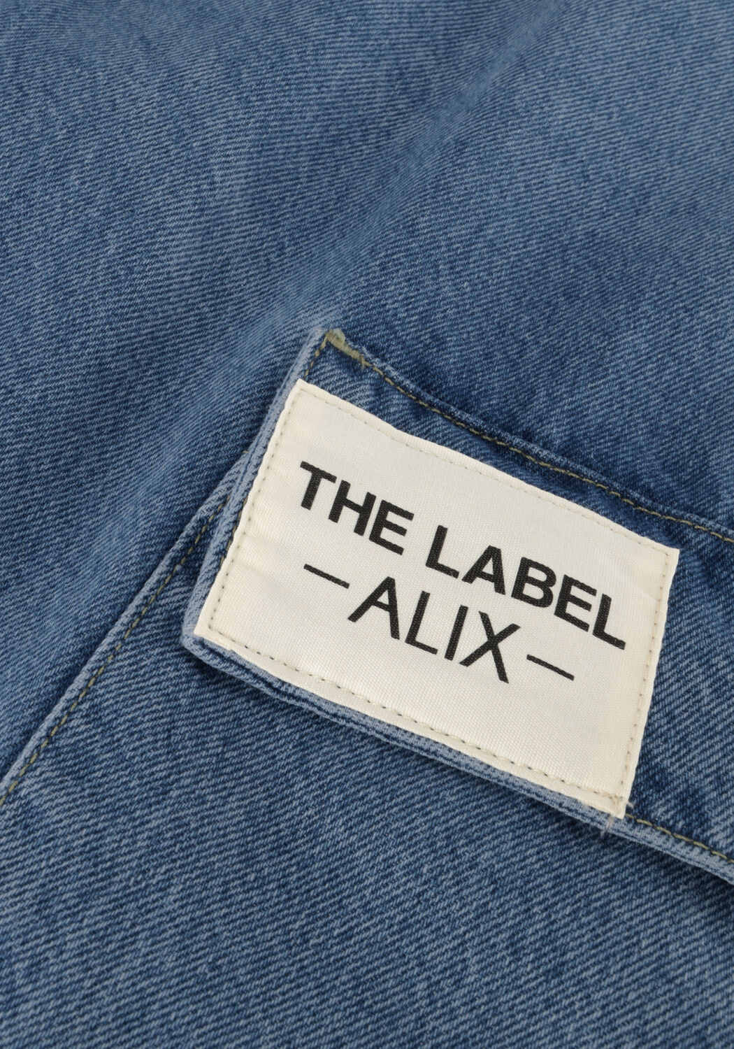 Blaue ALIX THE LABEL Straight leg jeans LADIES WOVEN DENIM CARGO PANTS - large