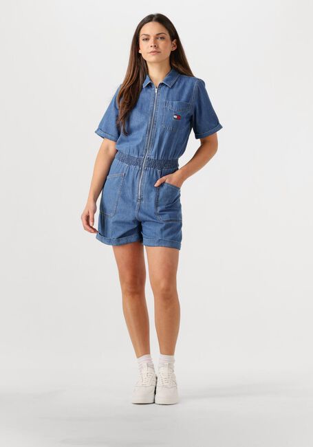 Blaue TOMMY JEANS Playsuits TJW LT DENIM PLAYSUIT - large