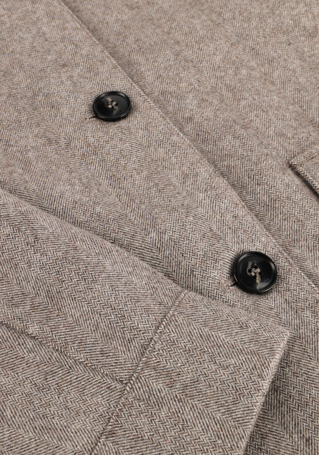 Taupe NEO NOIR Jack ROMANA HERRINGBONE JACKET - large