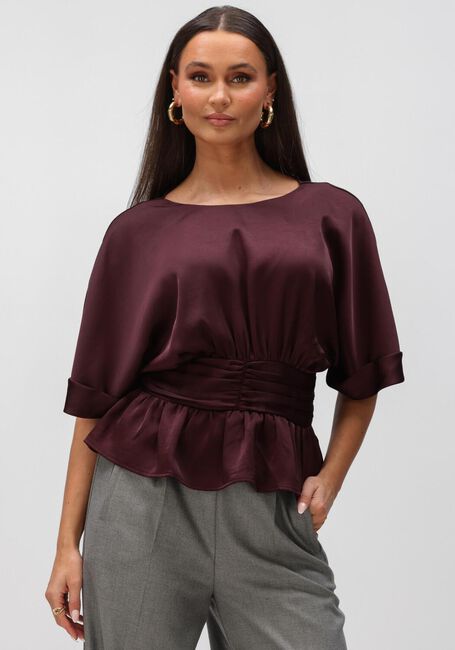 Bordeaux NEO NOIR Blusen ANNEGRET HEAVY SATEEN BLOUSE - large