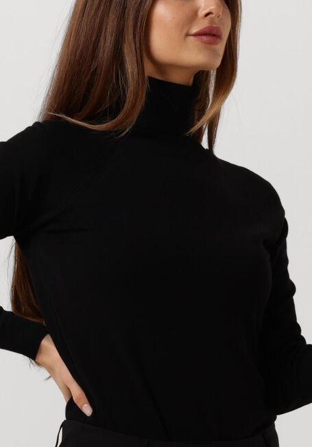 Schwarze SUMMUM Rollkragenpullover SWEATER TURTLE NECK BASIC KNIT (7S5529) - large