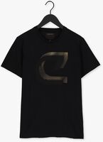Schwarze CRUYFF T-shirt JULIEN TEE - 95 / 5 COTTON / ELASTHAN