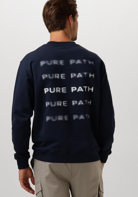 Dunkelblau PURE PATH Sweatshirt LOOSE FIT SWEATERS CREWNECK305 - large
