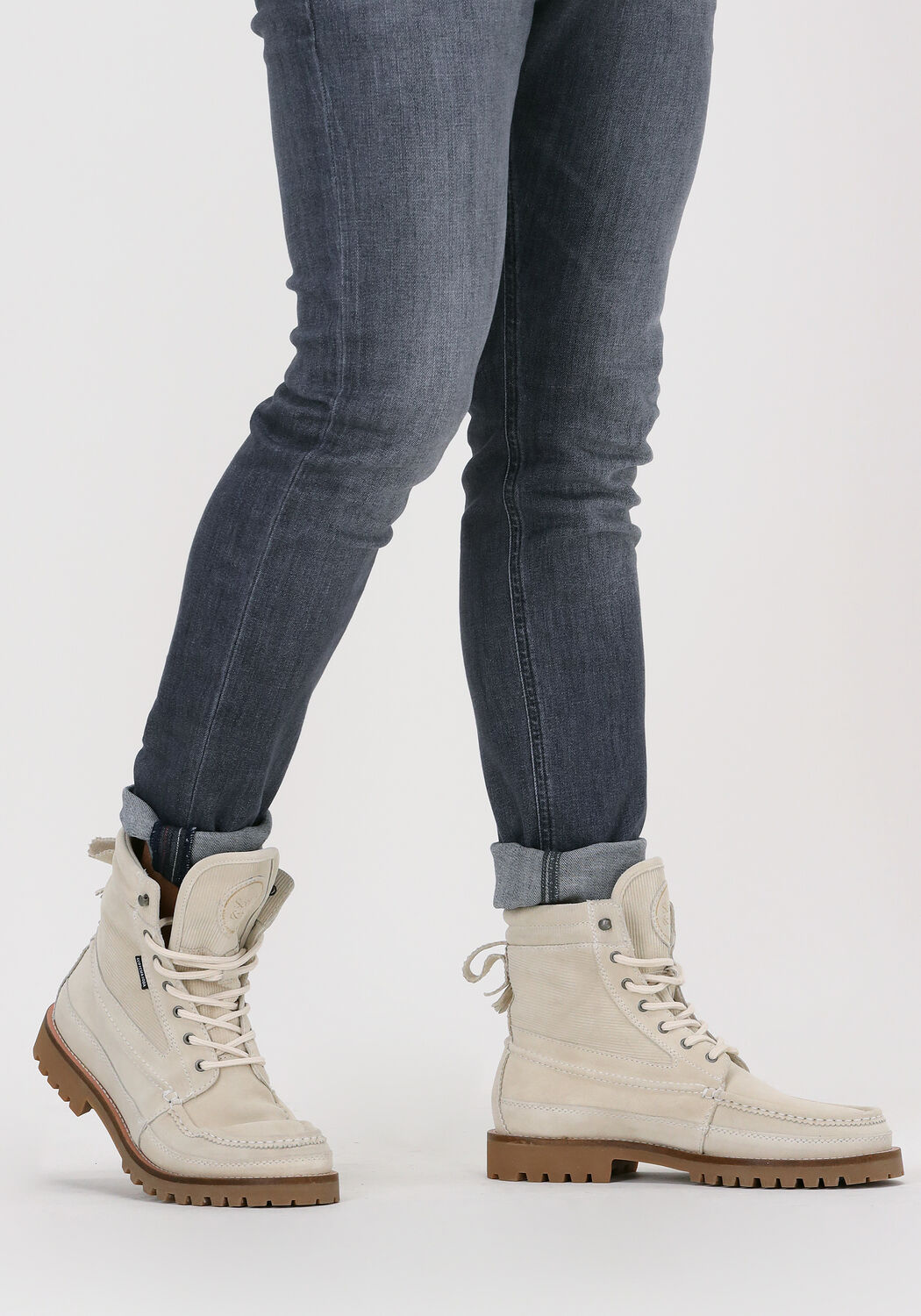 Wei&szlig;e SCOTCH & SODA Schn&uuml;rboots AVION - large