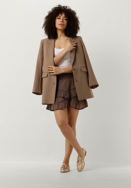Braune NEO NOIR Minirock RICKI S VOILE SKIRT - large